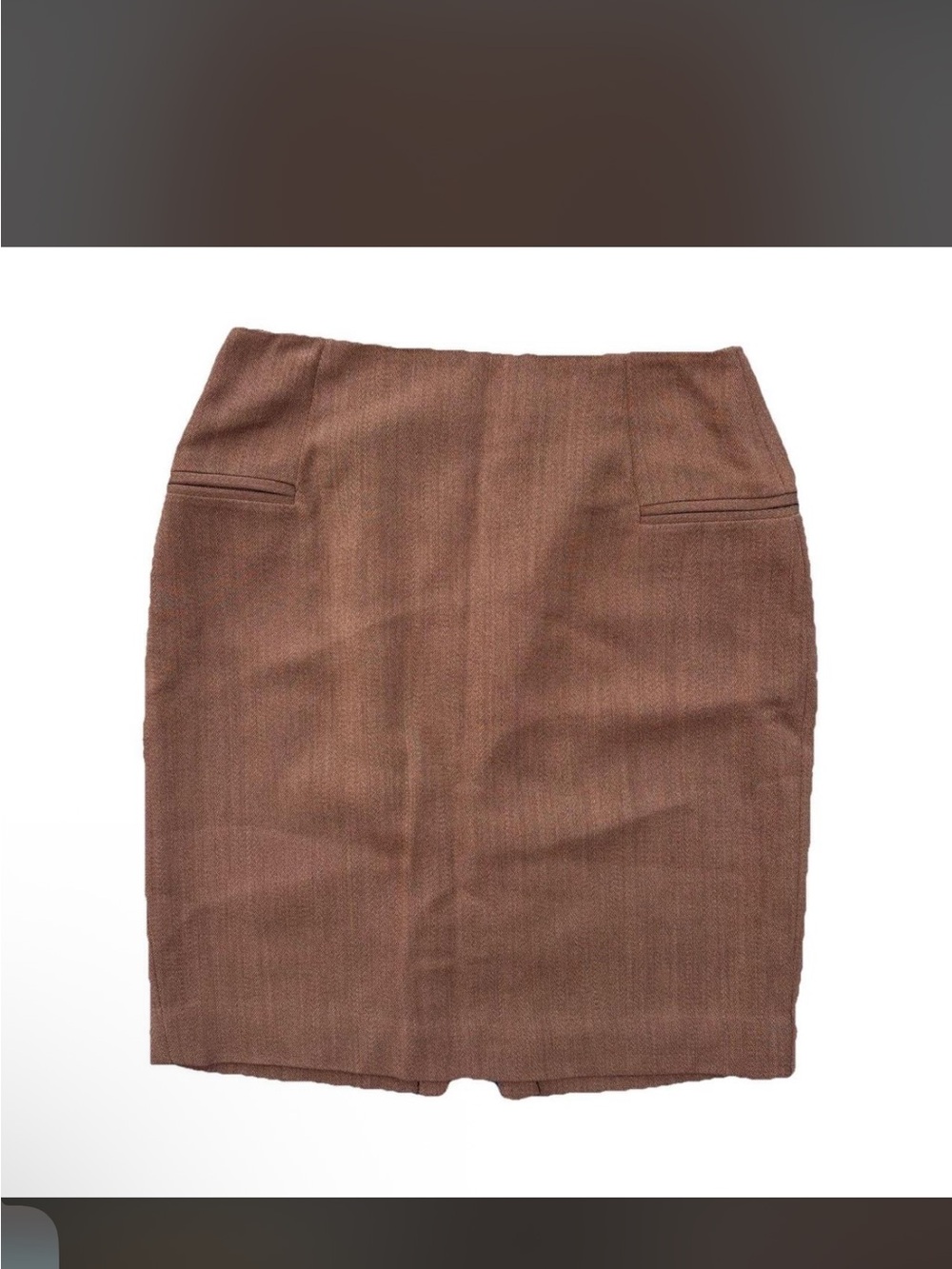 🌟 GIORGIO ARMANI 🌟 size EU 42/US 8 Classic Brown Tweed Pencil Skirt - Women